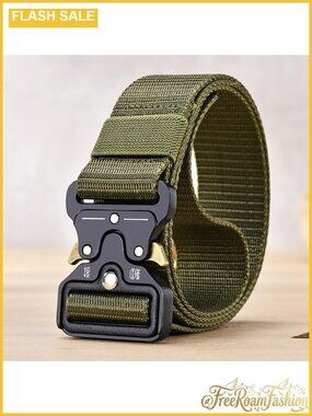 Men's Canvas Webbing Sports Belt Work Casual Formal Business